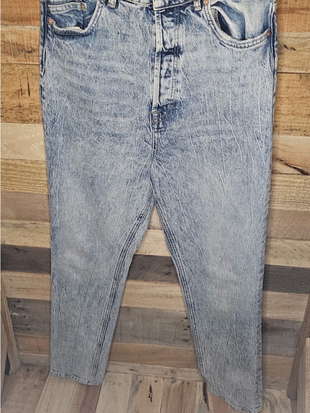 We the Free Washed Light Blue Jeans